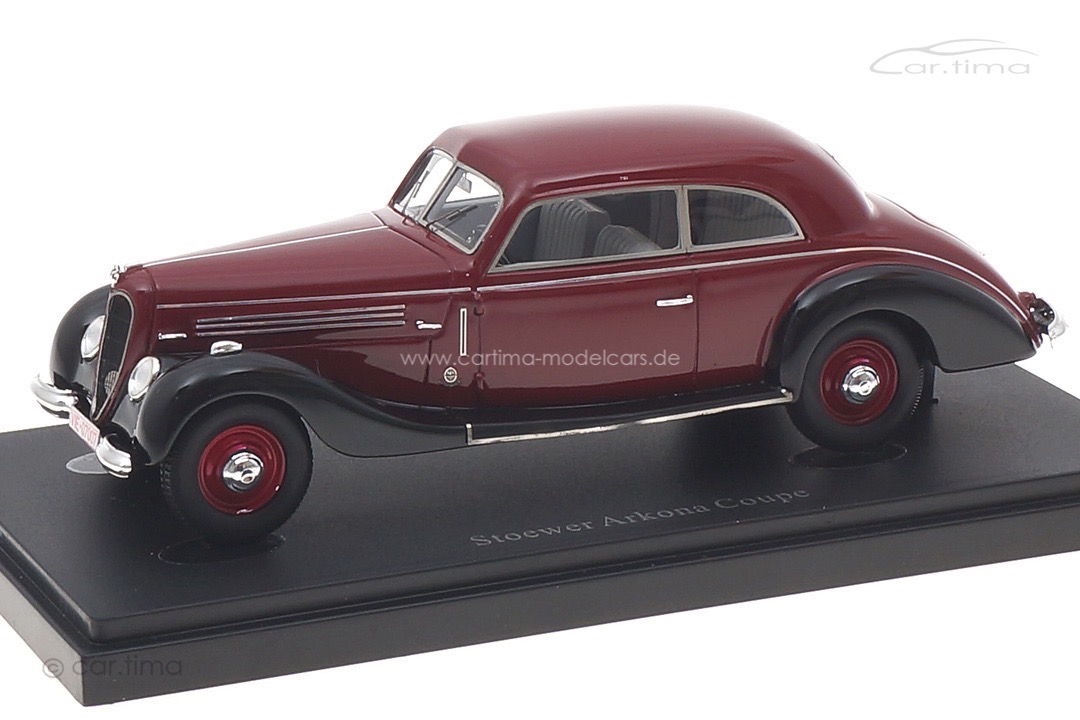 Stoewer Arkona Coupé 1940 dunkelrot/schwarz autocult 1:43 02027