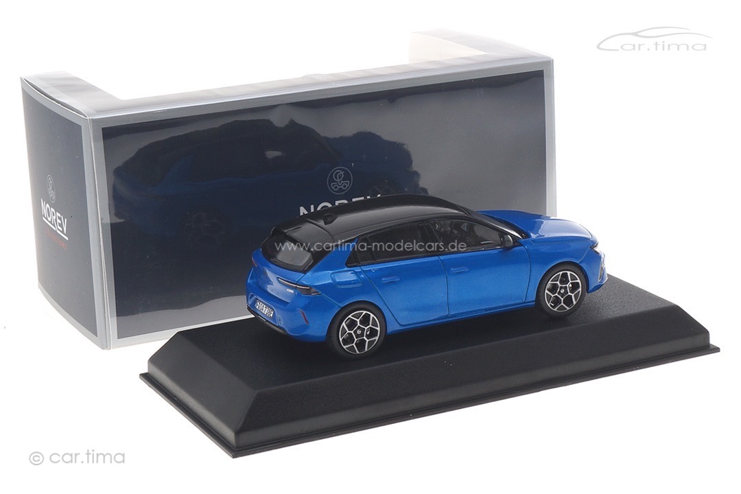 Opel Astra 2022 blau met. Norev 1:43 360060