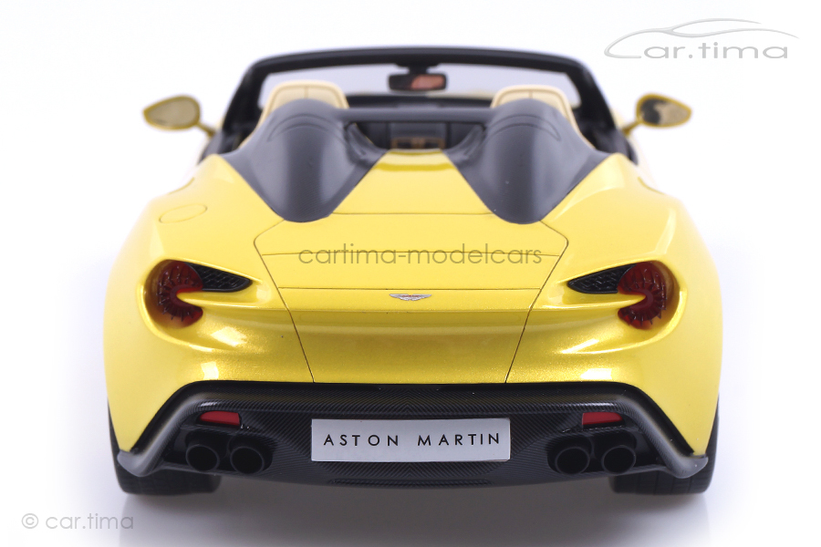 Aston Martin Vanquish Zagato Speedster Cosmopolitan yellow TopSpeed 1:18 TS0230