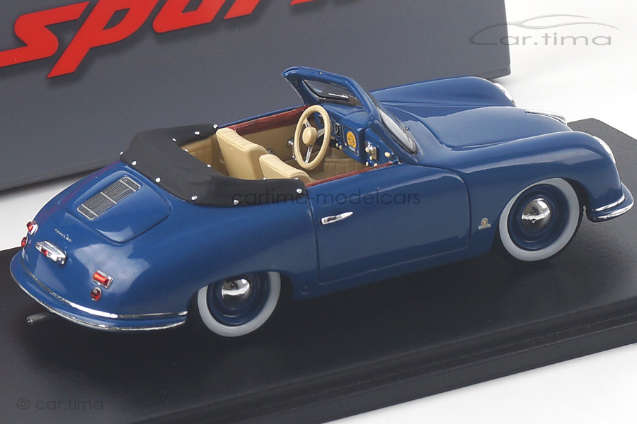 Porsche 356 Cabriolet blau Spark 1:43 S4920 Porsche 356 Cabriolet blau Spark 1:43 S4920