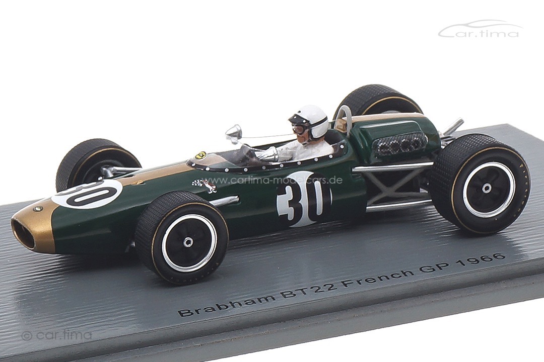 Brabham BT22 GP Frankreich 1966 Jo Bonnier Spark 1:43 S7092