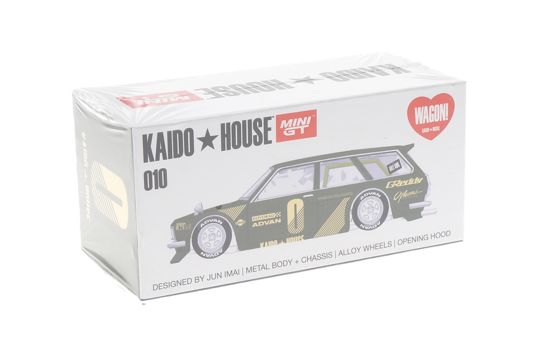 Datsun 510 Wagon Kaido House Green MINI GT 1:64 KHMG010