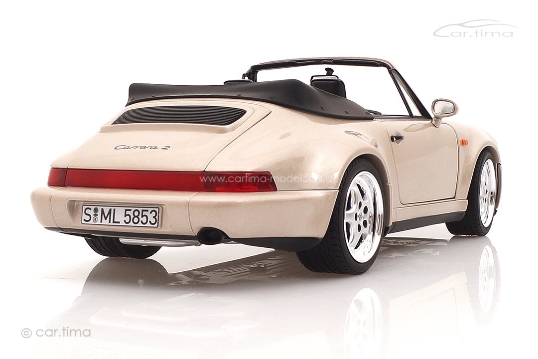 Porsche 911 (964) Cabriolet Turbolook Zermattsilbermet. Norev 1:18 187140