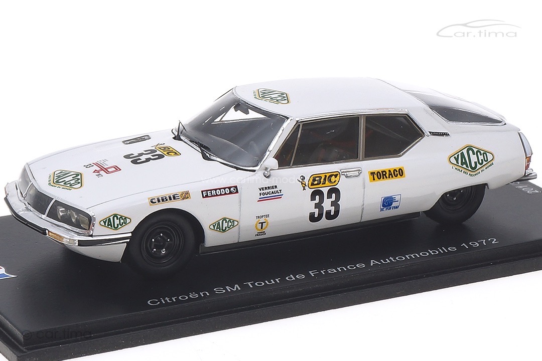 Citroen SM Tour de France 1972 Martin/Verrier Spark 1:43 SF198 Citroen SM Tour de France 1972 Martin/Verrier Spark 1:43 SF198