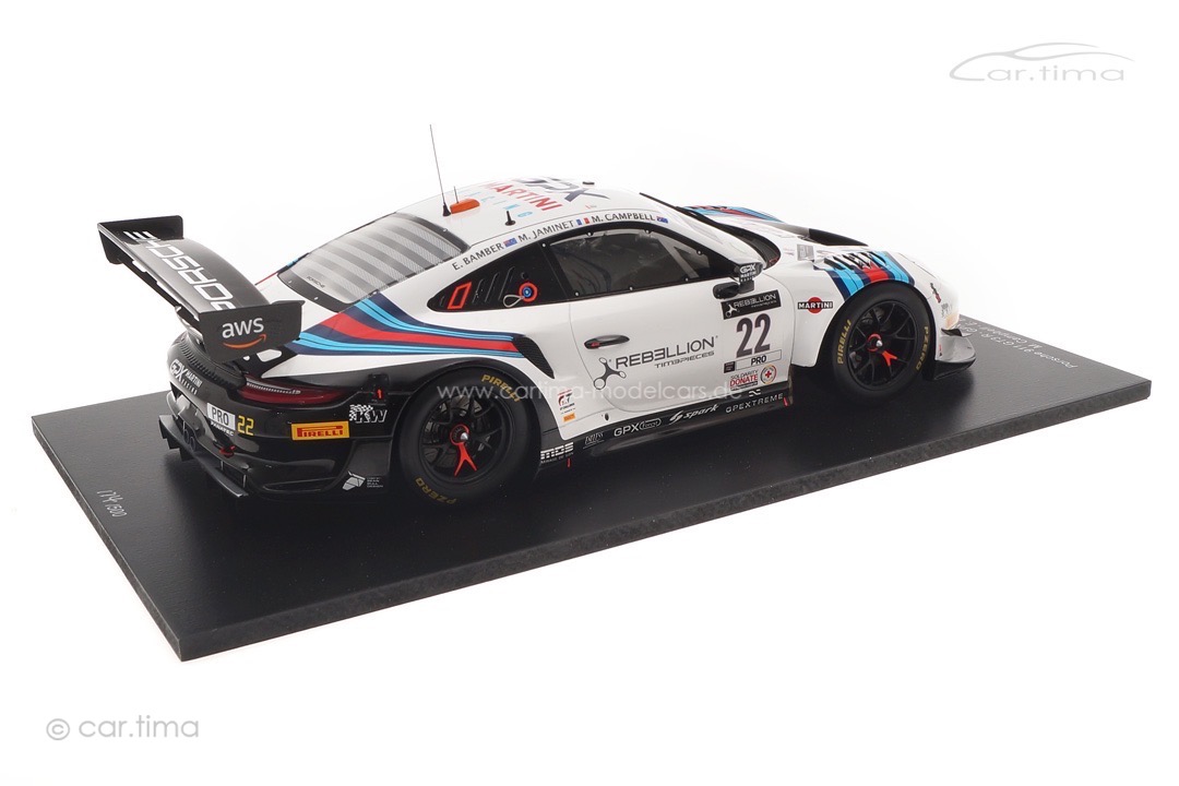 Porsche 911 GT3 R 24h Spa 2021 Campbell/Bamber/Jaminet Spark 1:18 18SB038