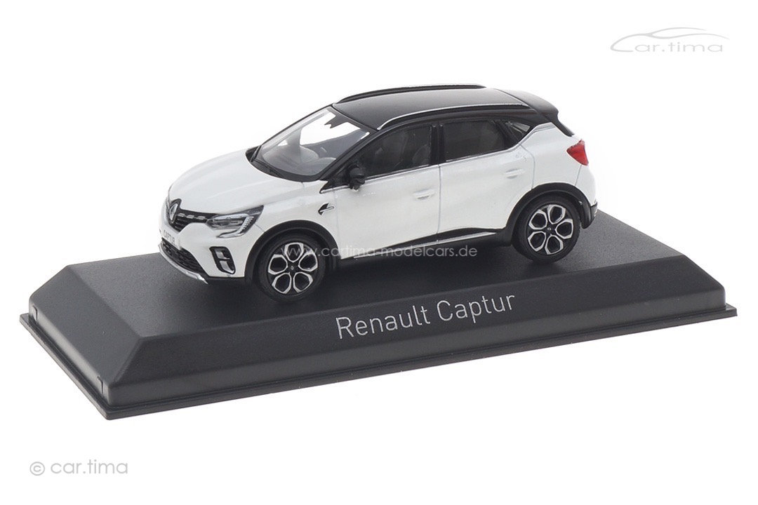 Renault Captur 2020 Pearl White/black roof Norev 1:43 517778 Renault Captur 2020 Pearl White/black roof Norev 1:43 517778