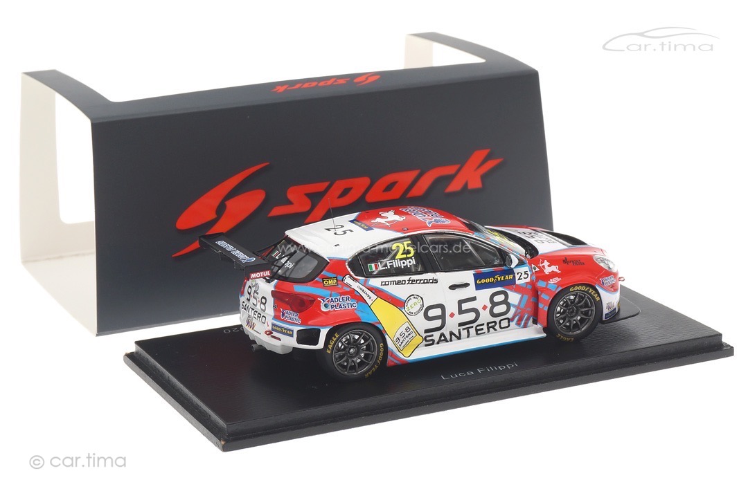 Alfa Romeo Giulietta TCR Race 2 WTCR 2020 Aragon II Luca Filippi Spark 1:43 S8972 Alfa Romeo Giulietta TCR Race 2 WTCR 2020 Aragon II Luca Filippi Spark 1:43 S8972