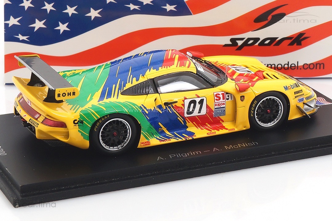 Porsche 911 GT1 Winner Las Vegas 1997 McNish/Pilgrim Spark 1:43 US211