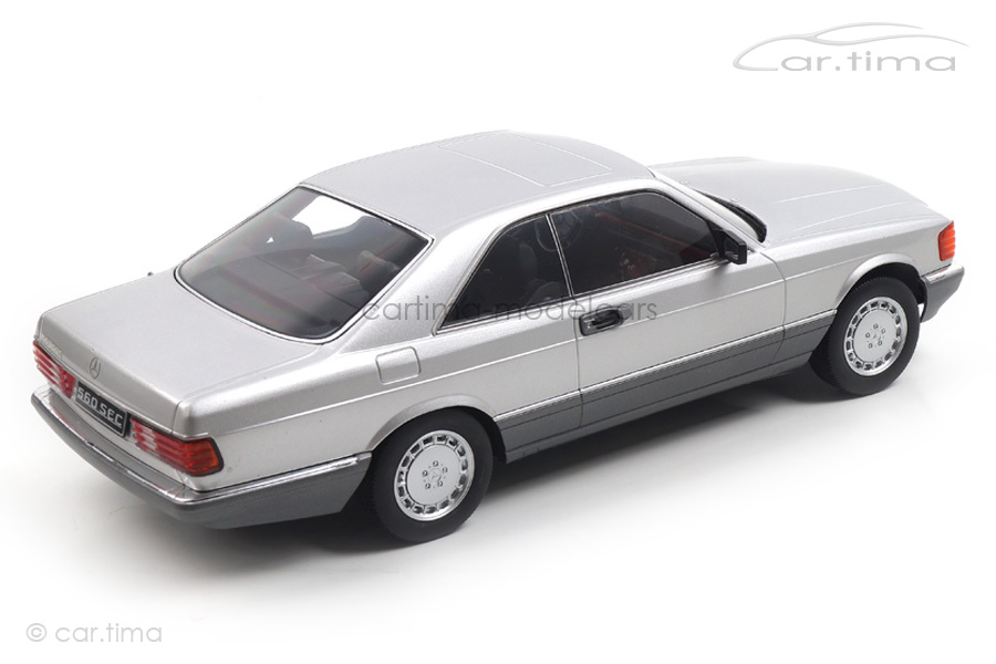 Mercedes-Benz 560 SEC C126 silber KK Scale 1:18 KKDC180332