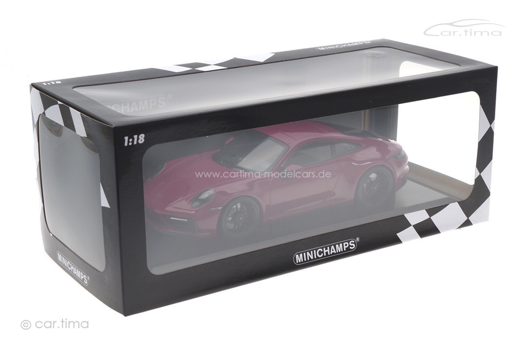 Porsche 911 (992) Carrera 4 GTS Sternrubin Minichamps 1:18 155063102 Porsche 911 (992) Carrera 4 GTS Sternrubin Minichamps 1:18 155063102