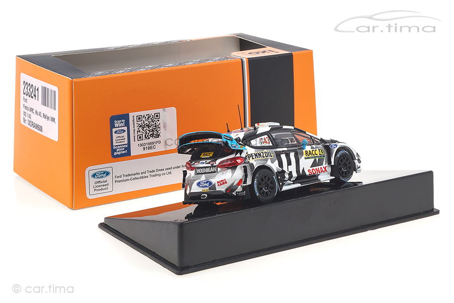 Ford Fiesta WRC Rallye Catalunya 2018 Block/Gelsomino IXO 1:43 RAM688 Ford Fiesta WRC Rallye Catalunya 2018 Block/Gelsomino IXO 1:43 RAM688