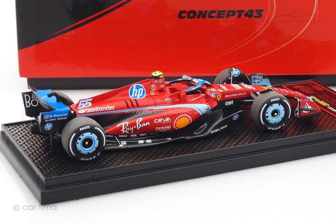 Ferrari SF24 GP USA Miami 2024 Carlos Sainz Jr. BBR 1:43 BBRC301B