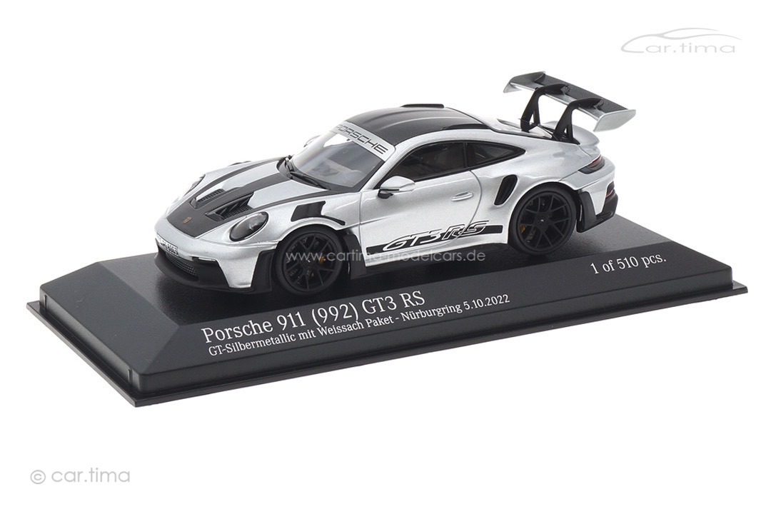 Porsche 911 (992) GT3 RS Weissach Paket Rundenrekord Norschleife Minichamps 1:43 410062106 Porsche 911 (992) GT3 RS Weissach Paket Rundenrekord Norschleife Minichamps 1:43 410062106