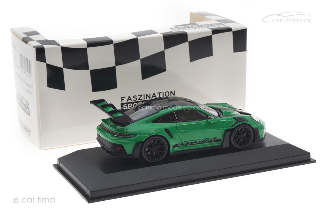 Porsche 911 (992) GT3 RS Weissach Paket Pythongrün/Rad schwarz Minichamps 1:43 413062112 Porsche 911 (992) GT3 RS Weissach Paket Pythongrün/Rad schwarz Minichamps 1:43 413062112