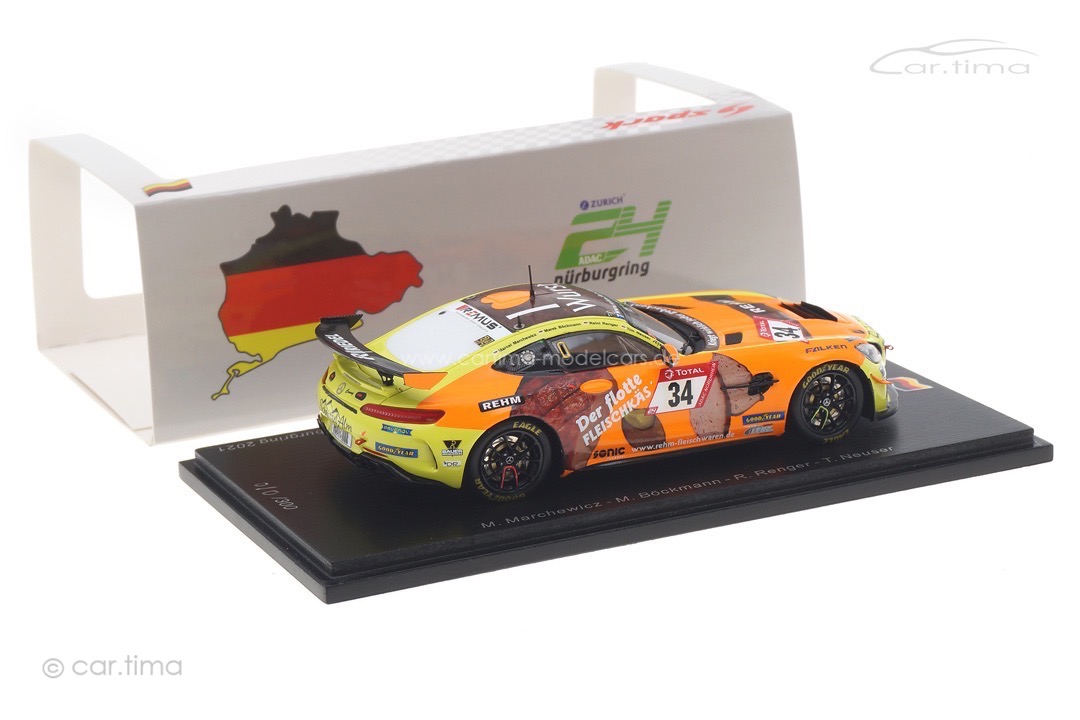 Mercedes-AMG GT4 Class winner 24h Nürburgring 2021 Böckmann/Marchewicz Spark 1:43 SG766