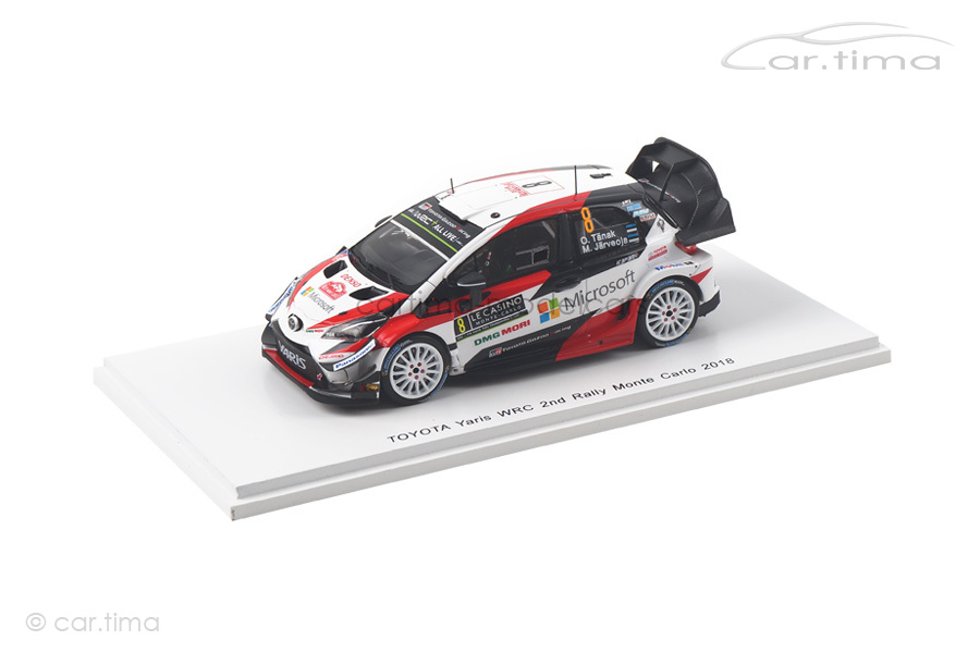 Toyota Yaris WRC Rallye Monte Carlo 2018 Tänak/Järveoja Spark 1:43 S5958 Toyota Yaris WRC Rallye Monte Carlo 2018 Tänak/Järveoja Spark 1:43 S5958
