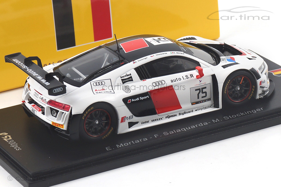 Audi R8 LMS 24h Spa 2016 Mortara/Stockinger/Salaquarda Spark 1:43 SB129 Audi R8 LMS 24h Spa 2016 Mortara/Stockinger/Salaquarda Spark 1:43 SB129