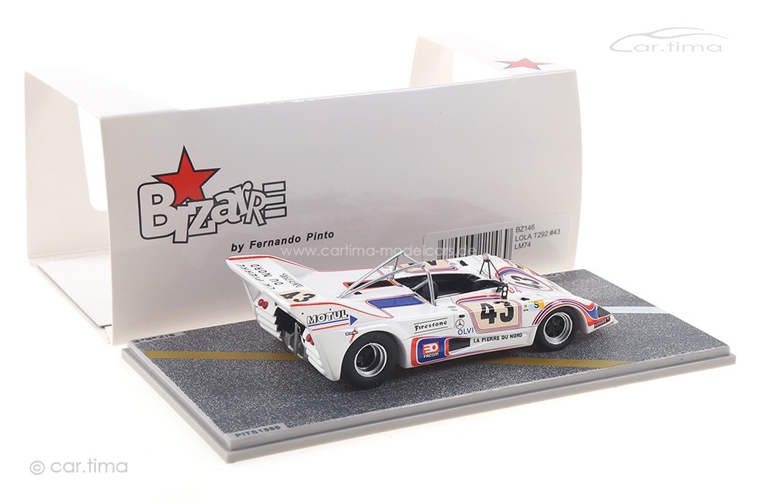 Lola T292 Simca-Chrysler-ROC 24h Le Mans 1974 Bizarre 1:43 BZ146 Lola T292 Simca-Chrysler-ROC 24h Le Mans 1974 Bizarre 1:43 BZ146