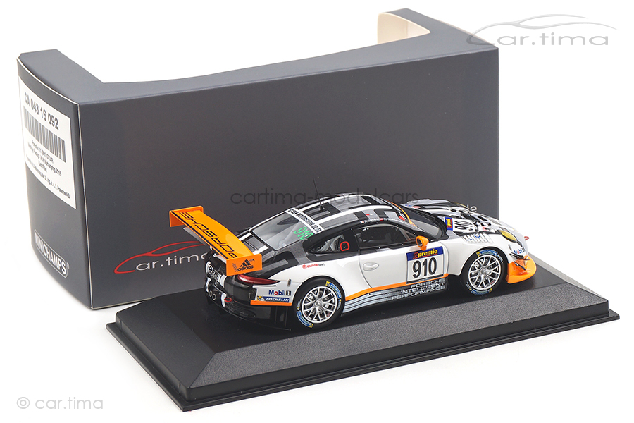 Porsche 911 GT3 R VLN Nürburgring 2016 #910 Lietz/Pilet Manthey Racing Minichamps 1:43