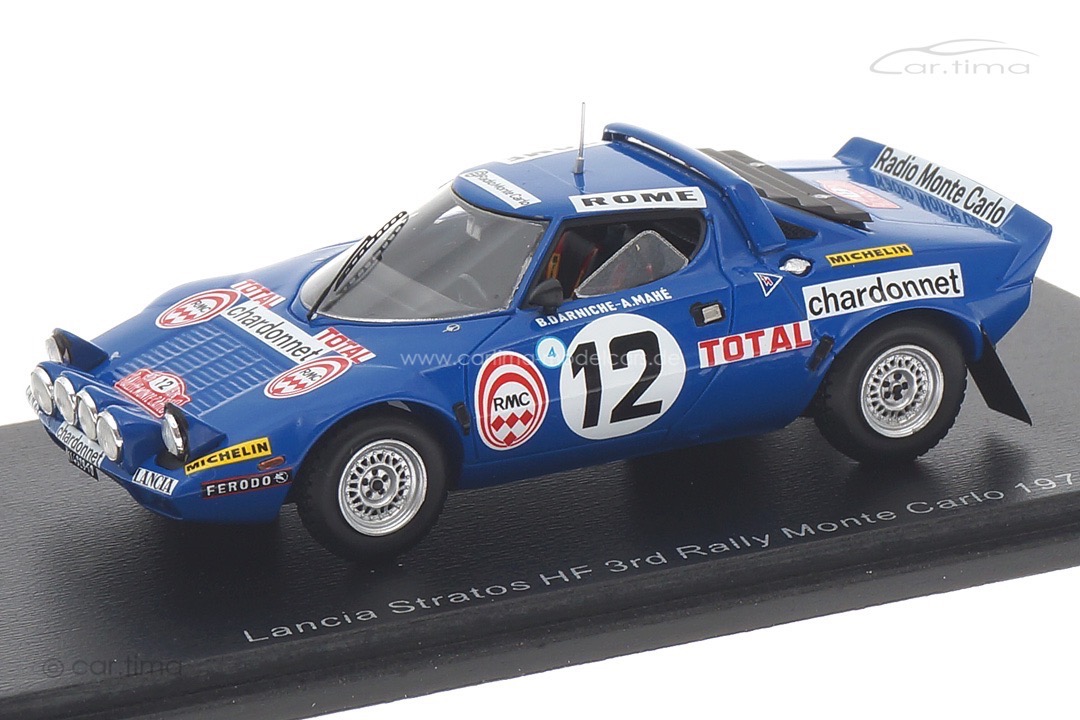 Lancia Stratos HF Rallye Monte Carlo 1976 Darniche/Mahé Spark 1:43 S9084 Lancia Stratos HF Rallye Monte Carlo 1976 Darniche/Mahé Spark 1:43 S9084