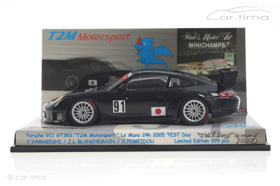 Porsche 911 GT3 RS "T2M" 24h LeMans 2005 Test-Day Minichamps 1:43 403056971 Porsche 911 GT3 RS "T2M" 24h LeMans 2005 Test-Day Minichamps 1:43 403056971