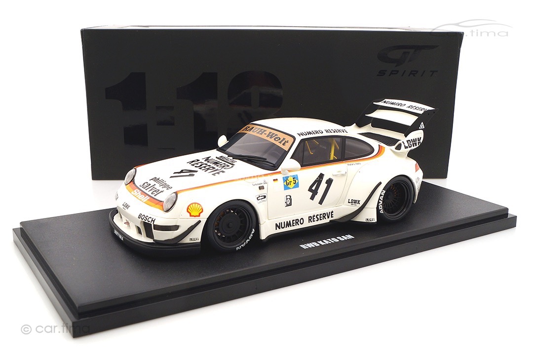 RWB Bodykit Kato San auf Basis Porsche 911 (993) weiß GT Spirit 1:18 GT451