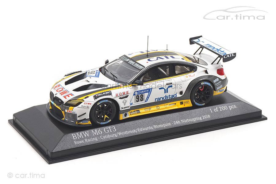 BMW M6 GT3 24h Nürburgring 2018 Catsburg/Westbrook/Blomqvist Minichamps 1:43 447182698 BMW M6 GT3 24h Nürburgring 2018 Catsburg/Westbrook/Blomqvist Minichamps 1:43 447182698