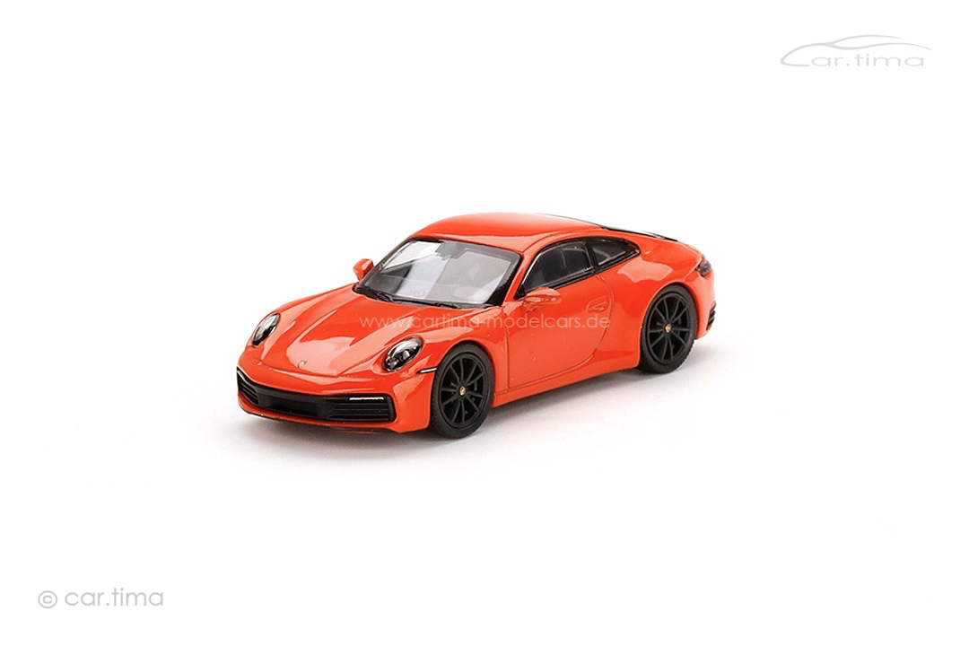 Porsche 911 (992) Carrera 4S Lavaorange MINI GT 1:64 MGT00371-L