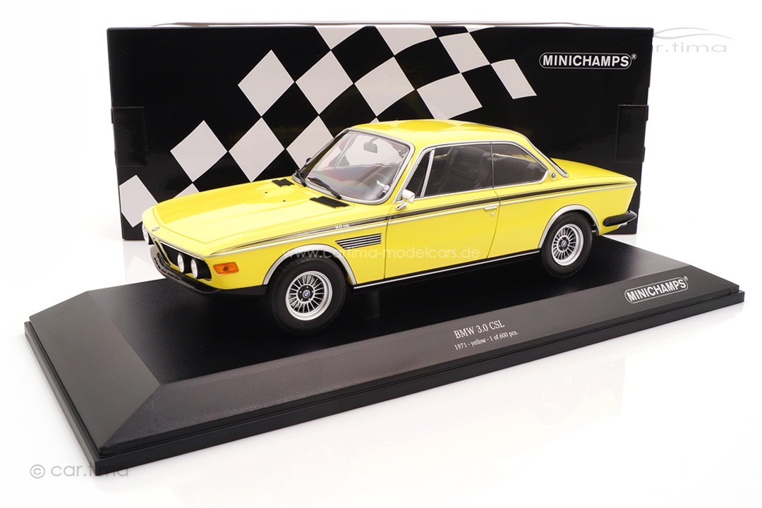 BMW 3.0 CSL E9 gelb Minichamps 1:18 155028130