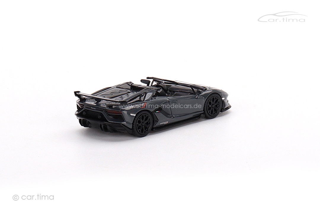 Lamborghini Aventador SVJ Roadster grigo telesto MINI GT 1:64 MGT00425-L