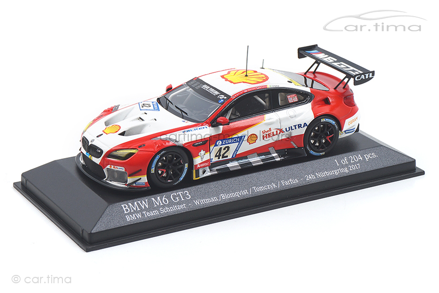 BMW M6 GT3 24h Nürburgring 2017 Wittmann/Blomqvist/Tomczyk Minichamps 1:43 437172642