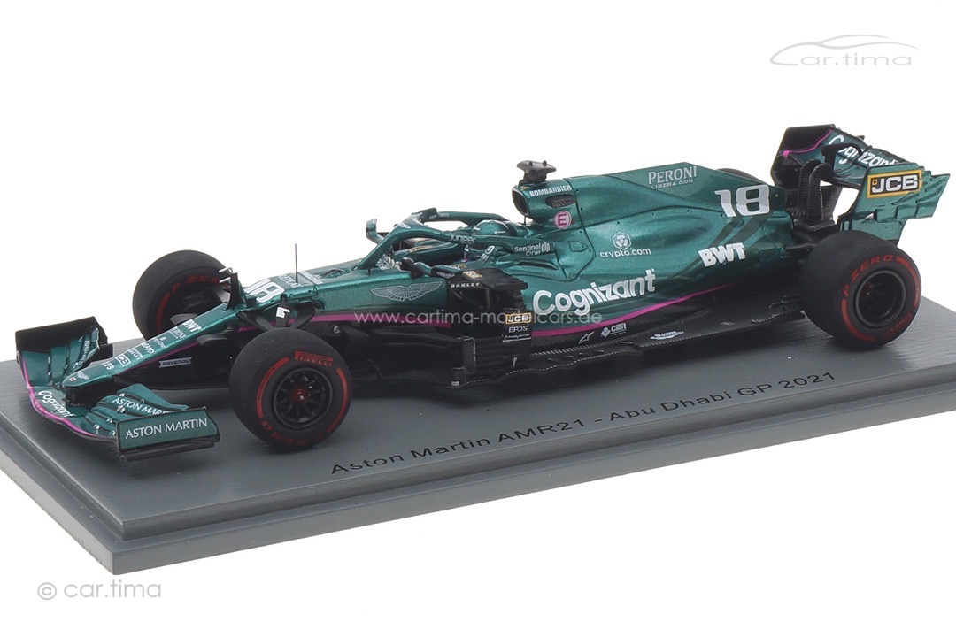 Aston Martin AMR21 GP Abu Dhabi 2021 Lance Stroll Spark 1:43 S7859 Aston Martin AMR21 GP Abu Dhabi 2021 Lance Stroll Spark 1:43 S7859