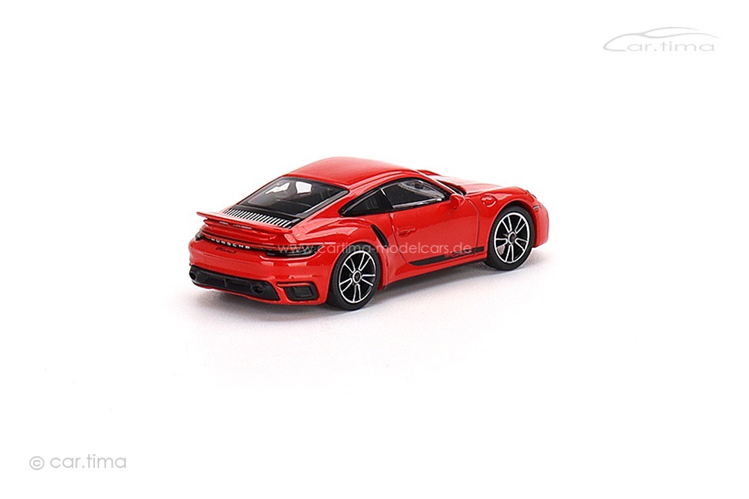 Porsche 911 (992) Turbo S Indischrot MINI GT 1:64 MGT00423-L