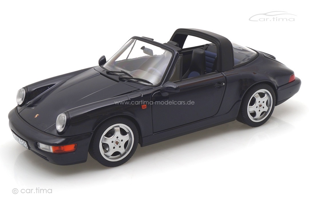 Porsche 911 (964) Carrera 4 Targa 1991 Nachtblau Perlcolor Norev 1:18 187340 Porsche 911 (964) Carrera 4 Targa 1991 Nachtblau Perlcolor Norev 1:18 187340