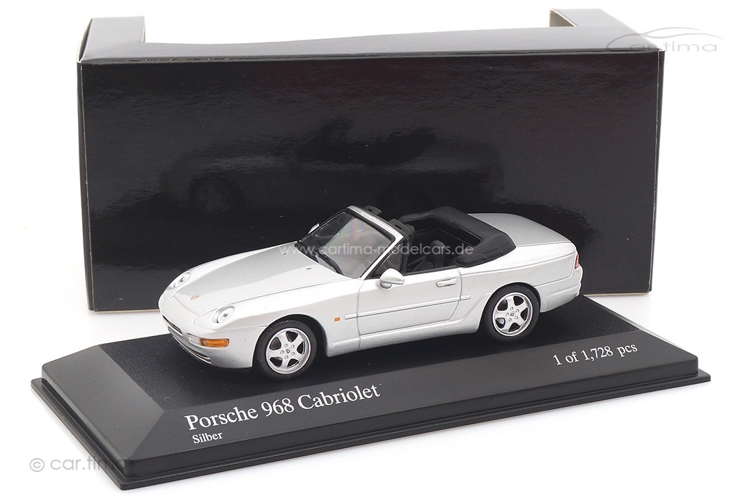 Porsche 968 Cabriolet Polarsilber Minichamps 1:43 400062332