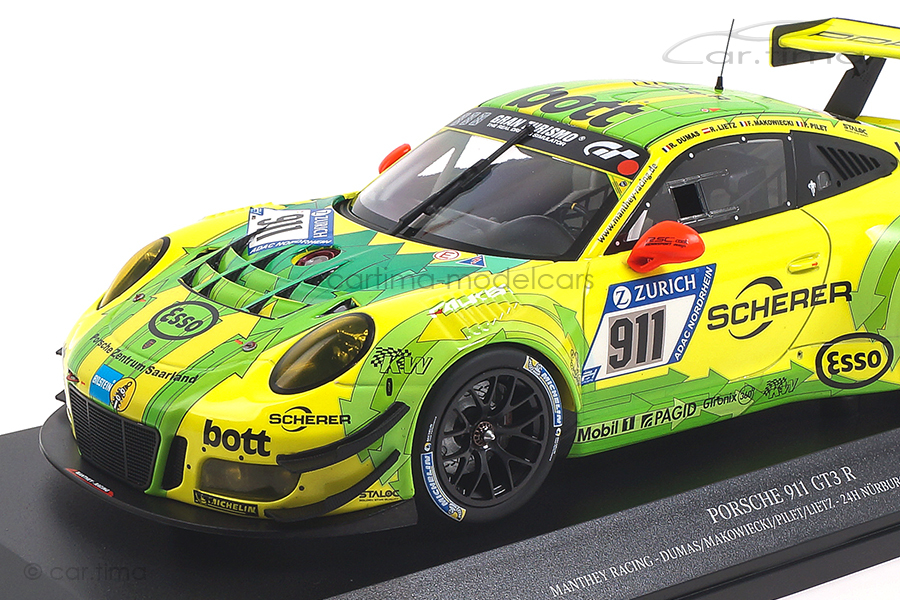 Porsche 911 GT3 R 24h Nürburgring 2017 Manthey Racing Minichamps 1:18 155176911 Porsche 911 GT3 R 24h Nürburgring 2017 Manthey Racing Minichamps 1:18 155176911