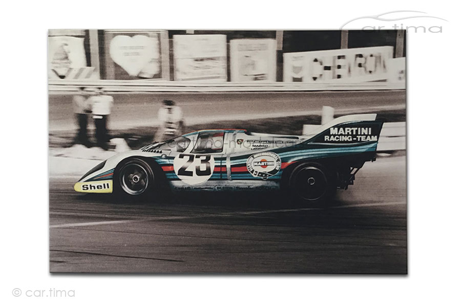 Kunstdruck auf Leinwand/Keilrahmen Porsche 917 K Martini Racing 115x80 cm
