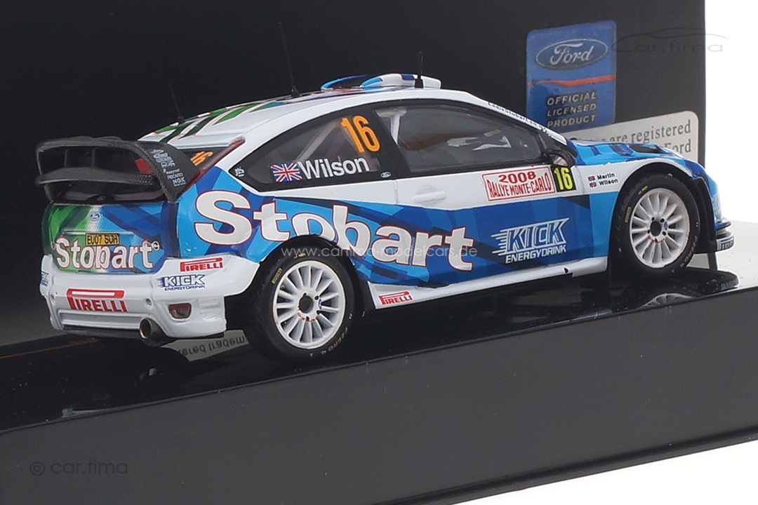 Ford Focus RS WRC 07 Rallye Monte Carlo 2008 Wilson/Martin IXO 1:43 RAM306