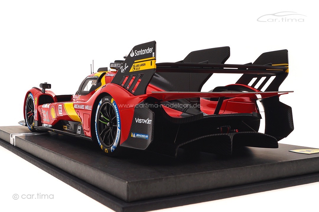 Ferrari 499P Winner 24h Le Mans 2023 Guidi/Calado/Giovinazzi BBR 1:18 P18239 Ferrari 499P Winner 24h Le Mans 2023 Guidi/Calado/Giovinazzi BBR 1:18 P18239