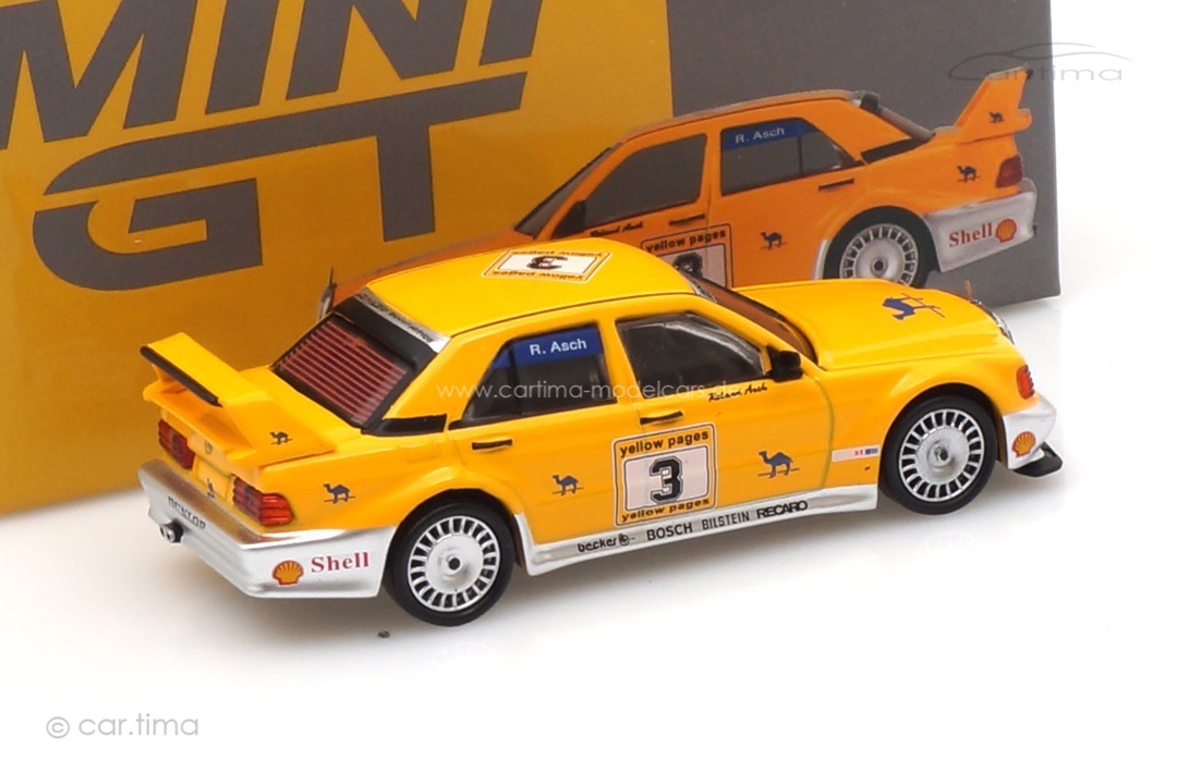 Mercedes-Benz 190E 2.5-16 Evolution II Kyalami 1990 Roland Asch MINI GT 1:64 MGT00187-L