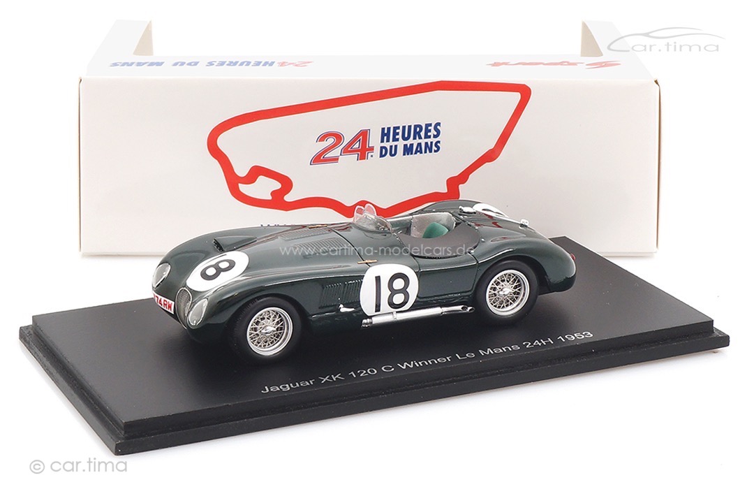 Jaguar XK 120 C Winner 24h Le Mans 1953 Hamilton/Rolt Spark 1:43 43LM1953