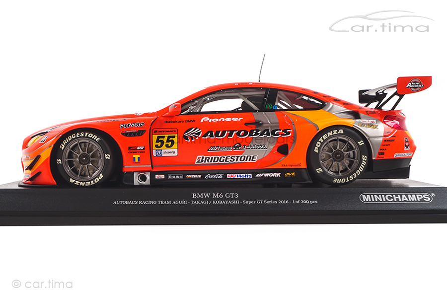 BMW M6 GT3 Super GT Series 2016 Takagi/Kobayashi Minichamps 1:18 155162655 BMW M6 GT3 Super GT Series 2016 Takagi/Kobayashi Minichamps 1:18 155162655