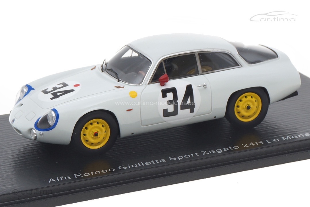 Alfa Romeo Giulietta Sport Zagato 24h Le Mans 1963 Sala/Rossi Spark 1:43 S9052