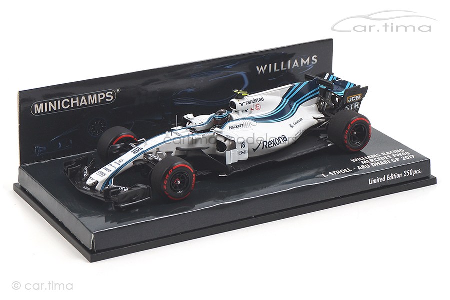 Williams Racing Mercedes FW40 Abu Dhabi GP 2017 Lance Stroll Minichamps 1:43 417172018