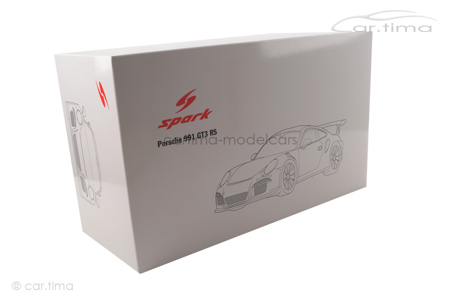 Porsche 911 (991) GT3 RS GT-silbermet. Spark 1:18 18S233
