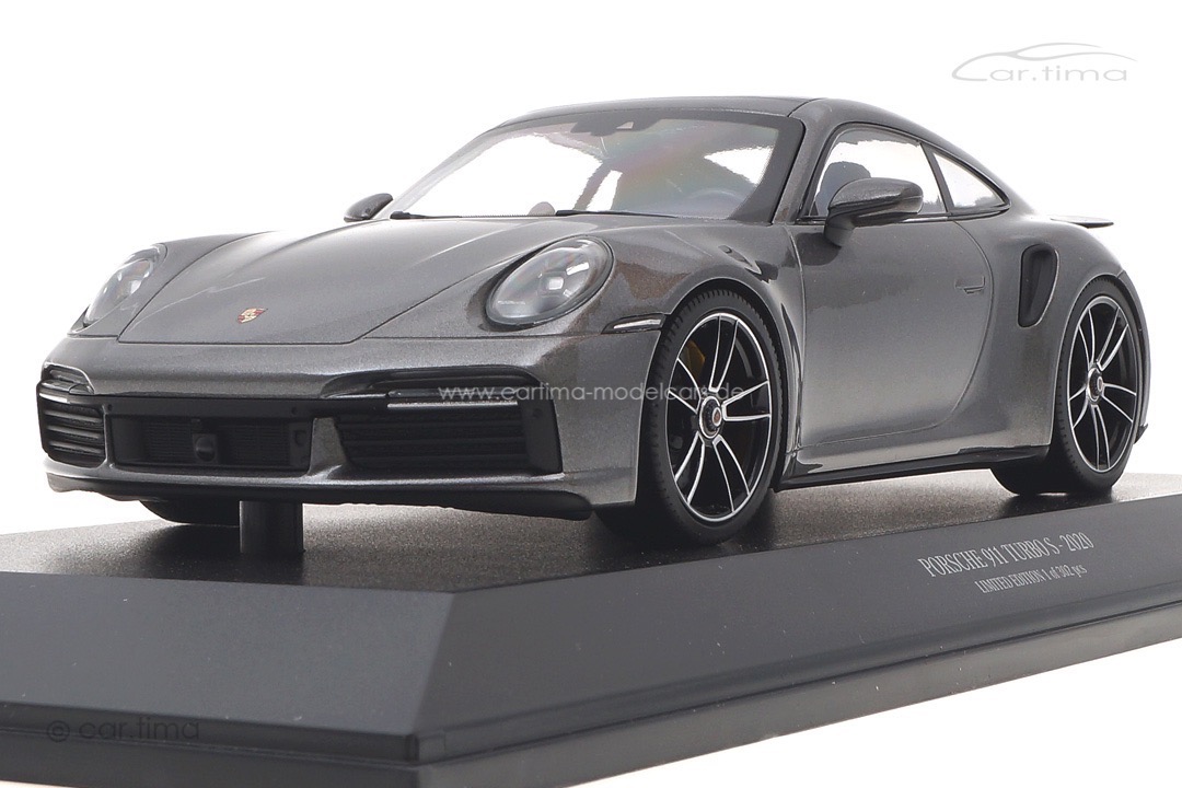Porsche 911 (992) Turbo S Achatgrau Minichamps 1:18 155069072 Porsche 911 (992) Turbo S Achatgrau Minichamps 1:18 155069072