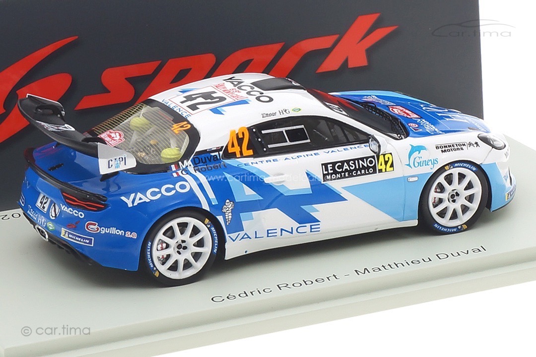 Alpine A110 Rally RGT Rallye Monte Carlo 2021 Robert/Duval Spark 1:43 S6577 Alpine A110 Rally RGT Rallye Monte Carlo 2021 Robert/Duval Spark 1:43 S6577