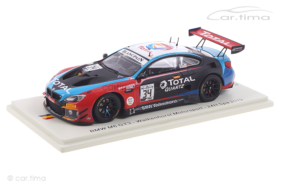 BMW M6 GT3 24h Spa 2019 Catsburg/Jensen/Krognes Spark 1:43 SB257 BMW M6 GT3 24h Spa 2019 Catsburg/Jensen/Krognes Spark 1:43 SB257
