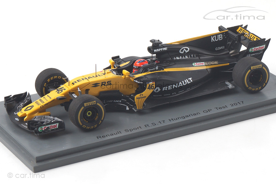 Renault Sport R.S.17 Test GP Ungarn 2017 Robert Kubica Spark 1:43 S5055