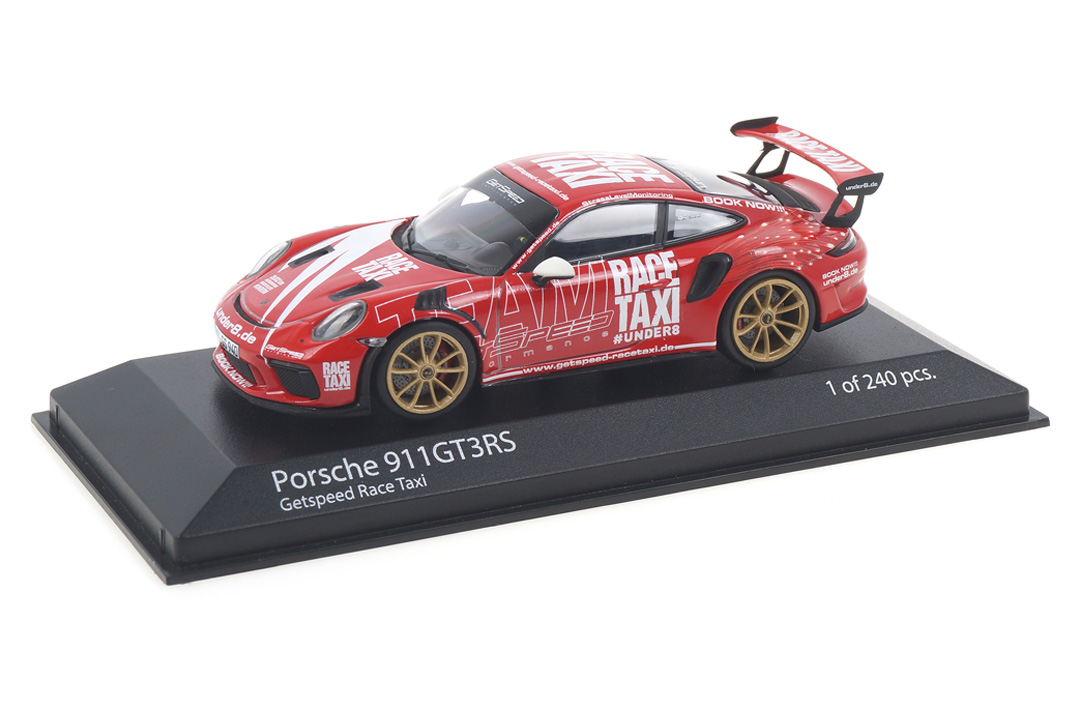Porsche 911 (991 II) GT3 RS Getspeed Race Taxi Minichamps 1:43 410067024 Porsche 911 (991 II) GT3 RS Getspeed Race Taxi Minichamps 1:43 410067024